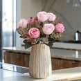 thumbnail image 1 of OAVQHLG3B Artificial Rose Bud Silk Flowers Bush 11.8" Long Artificial Flower Bush for Wedding Decor Home Decoration Faux Roses Decor- Fake Red Rose with Stem, 1 of 6