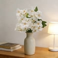 thumbnail image 1 of OAVQHLG3B Artificial Silk Pansy Wildflower Plants Fake Outdoor Flowers Faux Impatiens White for Window Box Wedding Party Outside Garden Porch Decor White 12.2 inch, 1 of 6