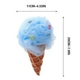 thumbnail image 1 of OAVQHLG3B Bath Loofah Sponge Ice Cream Cone Shower Sponge Exfoliating Mesh Pouf Bath Ball Body Scrubber Exfoliator for Men Women, 1 of 4