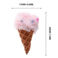 thumbnail image 1 of OAVQHLG3B Bath Loofah Sponge Ice Cream Cone Shower Sponge Exfoliating Mesh Pouf Bath Ball Body Scrubber Exfoliator for Men Women, 1 of 4
