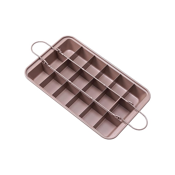 OAVQHLG3B Cake Pan, Non-Stick Cake Baking Pan With Dividers, Cake Cutter,Cake Tray,18 Pre-slice Cake Baking Tray, Muffin And Cupcake Pan For Oven Baking