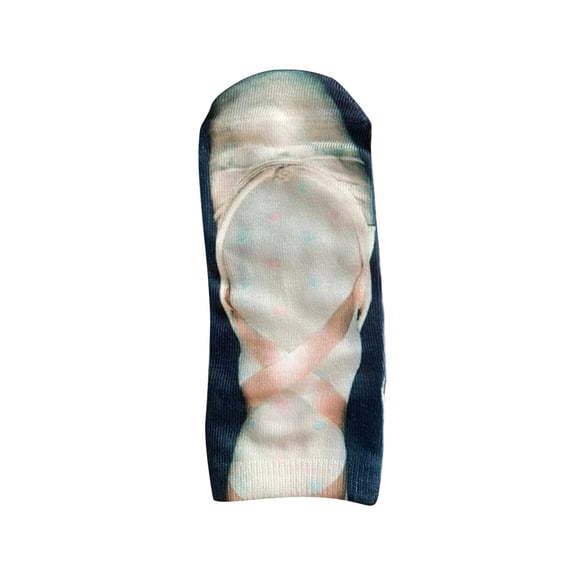 OAVQHLG3B Calcetines con eado de manicura en 3D, divertidos calcetines ocultos, para correr, para mujer, corte bajo