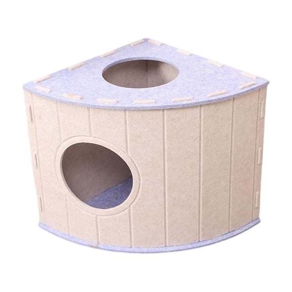 OAVQHLG3B Cat House Pet Bed Prevents Furniture Damage Portable Grinding Claw Scratch Pad Hideaway Bed Felt Kitten Cave for Indoor Cats