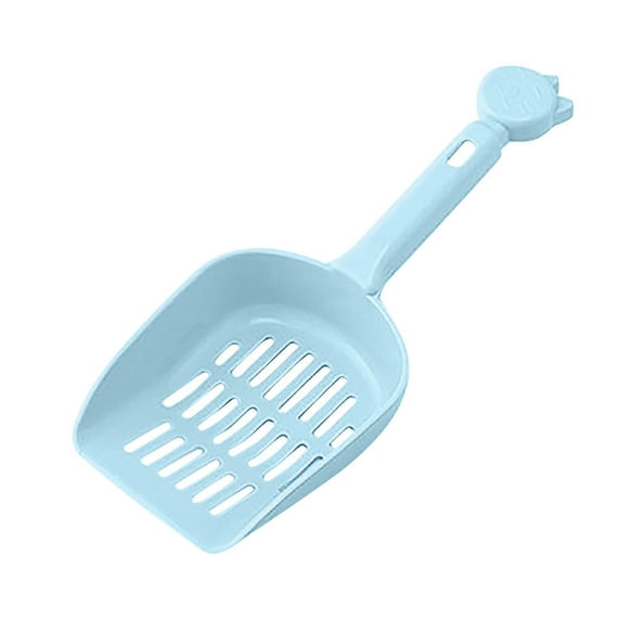 OAVQHLG3B Cat Litter Scoop Plastic Litter Scoop for Cats Dog, Durable Deep Shovel and Long Handle for Sifting Kitty Litter