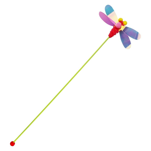 OAVQHLG3B Cat Toys for Indoor Cats, Cat Wand Toy and Cat Feather Toys Teaser Refills, Interactive Cat Toy Wand Cat Toys to Play Exercise