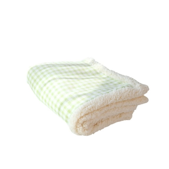 OAVQHLG3B Checkered Dog Blanket, Pink Jacquard Blankets for Small Dog and Cats, Cute Aesthetic Style Fluffy Pets Blanket for Couch Protection Washable, 27.5"x19.6"