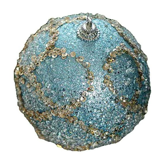 OAVQHLG3B Christmas Ball Ornaments Glitter Sequin Foam Ornaments Hanging Christmas Tree Ball Decorations Indoor Outdoor for Xmas Wedding Party Holiday Decor