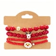 thumbnail image 1 of OAVQHLG3B Christmas Bracelets for Women, Snowflake Santa Claus Christmas Tree Festive Beaded Bracelets Stackable Stretch Friendship Bracelets, 1 of 5
