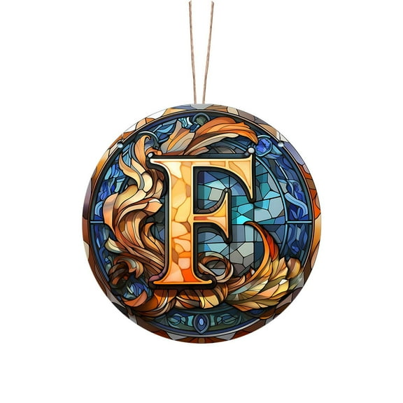 OAVQHLG3B Christmas Initial Ornaments Personalized Christmas Ornaments Monogram Initial Letter Christmas Ornament Xmas Tree Decoration Gifts