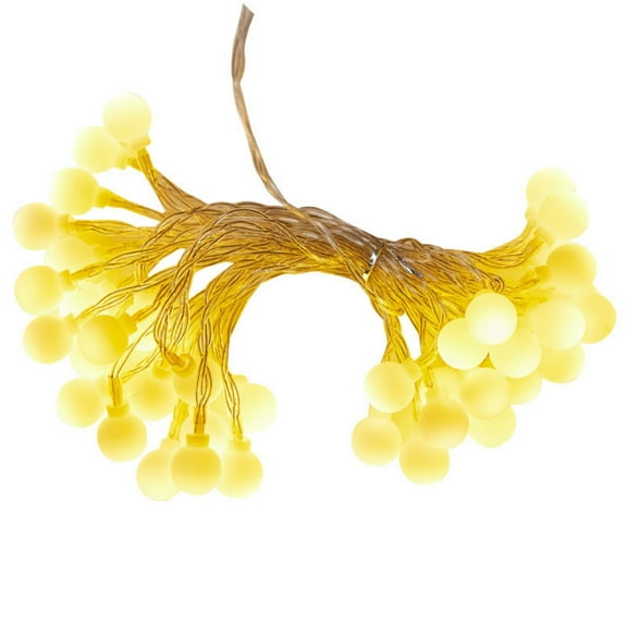 OAVQHLG3B Christmas String Lights 40 LED Star And Spherical Shaped String Lights 20 FT Christmas Lights Battery Operated For Indoor & Outdoor, Party, Wedding And Holiday Decorations