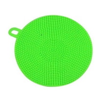 OAVQHLG3B Silicone Dish Scrubber, Silicone Sponge Dish Brush Food Grade Reusable Rubber Sponges Dishwasher Safe and Dry Fast for Kitchen Dish Dishes Fruits Vegetables Washing and Cleaning