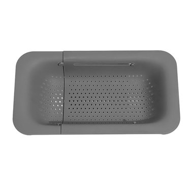 SpisoHdx Expandable Over-the-Sink Colander – Stainless Steel Strainer For Pasta, Veggies & Fruit (13.4-17.4 Inch Adjustable)