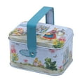 thumbnail image 1 of OAVQHLG3B Cookie Tin Cute Strawberry Candy Tin Container Empty Metal Tins Box with Handle Rectangle Biscuit Storage Tin Can Goody Treat Tin for Christmas Wedding Baby Shower Party Favor, 1 of 6