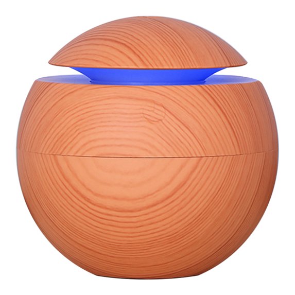 OAVQHLG3B Cool Mist Humidifiers for Bedroom,120ML Led Night Light Humidifier Wood Grain Spray USB Vehicle Humidifier