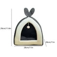 thumbnail image 1 of OAVQHLG3B Cute Cat Beds for Indoor Cats, 2 in 1 Large Cat Cave Bed for Puppy and Small Dog, Cozy Kitten Tent with Non-Slip Bottom, Blue, 11X11X11 inches, 1 of 7