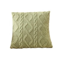 OAVQHLG3B Decorative Knit Throw Pillow Cover Chiristmas Farmhouse Sweater Square Warm Cushion Cover for Couch, Bed, Home Accent Decor 16x16 inches