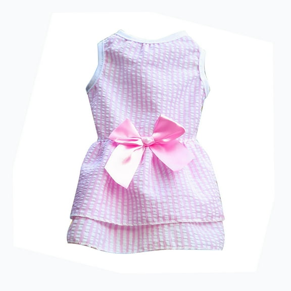 OAVQHLG3B Dog Dresses Floral Puppy Cat Pet Dresses Dog Bowknot Dresses for Small Dogs Puppy Summer Floral Skirts Outfits Cute Princess Pet Dress for Female Cats Dogs Pets