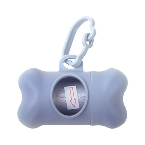 OAVQHLG3B Dog Poop Bags Dispenser with Carabiner Clip, Doggy Poop Bag Holders for Leashes Leak-Proof Doggie Pet Waste Bags, Dog Accessories