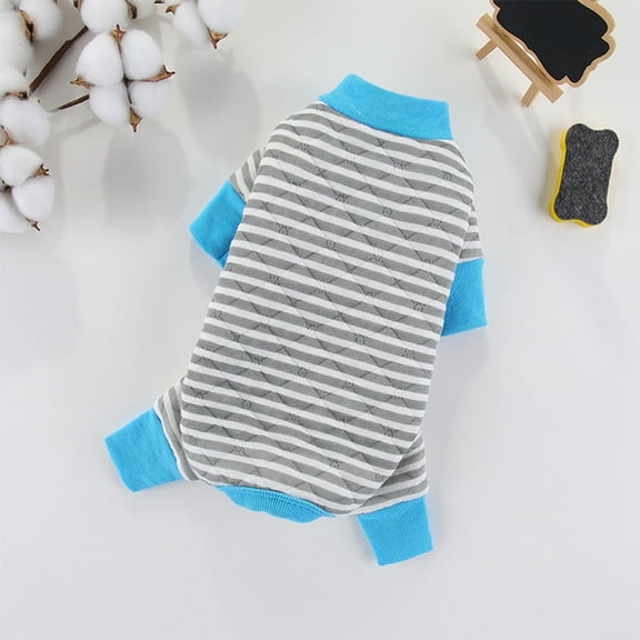 OAVQHLG3B Dog Sweaters for Small Dogs Winter Puppy Pajamas Boy Girl Small Pet Clothes Outfit 4 Legs Jumpsuits for Pet Clothes