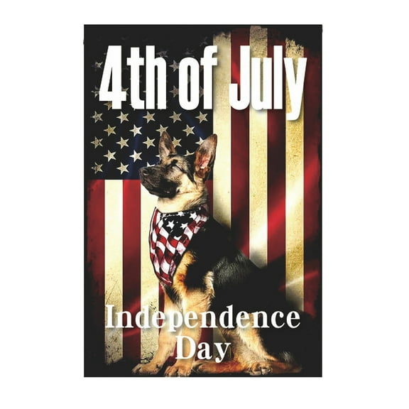 OAVQHLG3B Double Sided Patriotic Garden Flag America Eagle Flag for America 4th of July Independence Day Home Farmhouse Decor 12x18 Inch