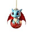 thumbnail image 1 of OAVQHLG3B Dragon Baby Christmas Hanging Ornaments for Christmas Tree, Acrylic Dragon Figurines Christmas Tree Hanging Ornament, Cute Cartoon Decorative Car Interior Pendant Hanging Decorations, 1 of 4