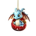 thumbnail image 1 of OAVQHLG3B Dragon Baby Christmas Hanging Ornaments for Christmas Tree, Acrylic Dragon Figurines Christmas Tree Hanging Ornament, Cute Cartoon Decorative Car Interior Pendant Hanging Decorations, 1 of 4