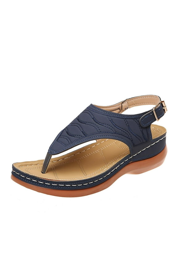 Dress Sandals for Women Summer Ladies Flip-Flops Wedge Heel Slippers Sandals Casual Flip Flops Women's Shoes