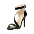 thumbnail image 1 of OAVQHLG3B Dress Sandals for Women Women's Casual Banquet Open Toe Ankle Buckle Strap Super Heel Sandals, 1 of 4