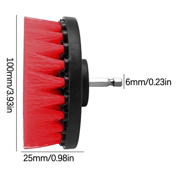 OAVQHLG3B Drill Brush Attachment , All Purpose Power Clean Scrubber Brush for Bathroom, Kitchen,Grout,Tub,Tile,Corners, Auto