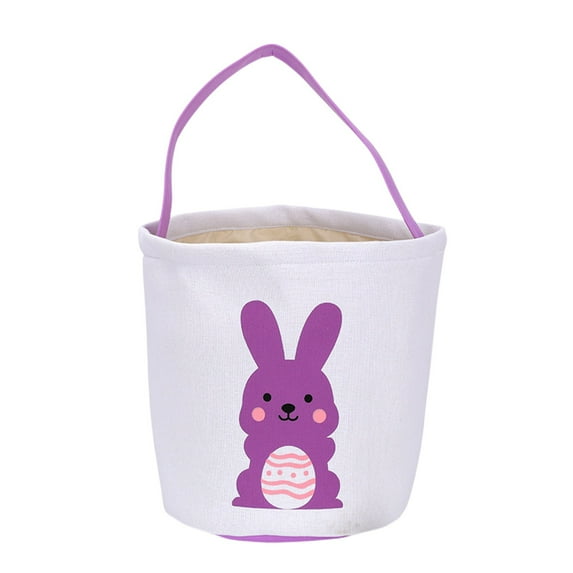 OAVQHLG3B Easter Basket for Kids, Cute Easter Bucket Stuffers Bags with Bunny Ears for Easter Eggs Hunting, Easter Party Decorations, Candy Gifts Toys Storage, Blue Easter Baskets