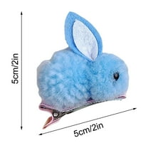 OAVQHLG3B Easter Decoration Easter Decoration Stuffed Bunny Hair Clips For Girls Cute Hairpins Barrettes For Kids Teens Women Non Slip Hair Pins Hair Accessories For Baby Toddlers