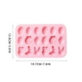 thumbnail image 1 of AnuirheiH Easter Silicone Chocolate Mold 18-Cavity Egg Rabbit Bunny Shaped Mould Chocolate Candy Cake Fondant Jelly Pudding Manual Soap Hot Chocolate Cocoa Bombs Making of Easter Party, 1 of 2