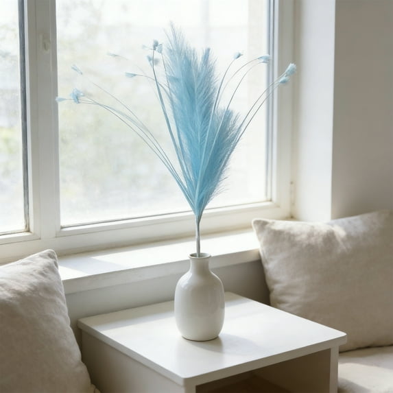 OAVQHLG3B Faux Pampas Grass Decor 24.4 Inch, Pompas Grass Flower Arrangement and Vase Filler Artificial Pampas Grass Short Decorfor Boho Home Wedding Mothers Day Decoration