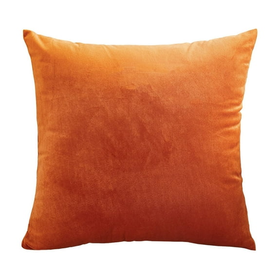 OAVQHLG3B Filled Decorative Pillow Case 18 x 18 Inches, Soft & Comfy Faux Velvet Pillow Cover for Couch, Bed & Living Room Decor