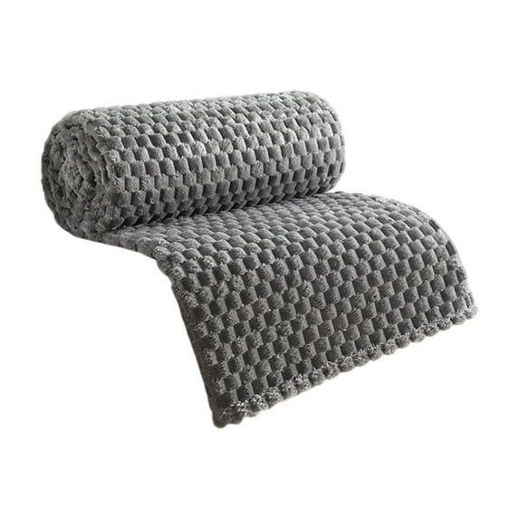 OAVQHLG3B Fleece Throw Blanket for Couch or Bed, 3D Jacquard Decorative Blankets, Cozy Soft Lightweight Fuzzy Flannel Blanket Suitable for All Seasons(28"×39")