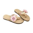 thumbnail image 1 of OAVQHLG3B Flip-flops Summer Slippers Outside Wear Seaside Fashion Clip-on Flower Beach Shoes Women, 1 of 7