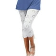 thumbnail image 1 of OAVQHLG3B Floral Capris Pants for Women Legging Casual Drawstring Gradient Solid Heart Print Running Athletic Yoga Cropped Pant, 1 of 6