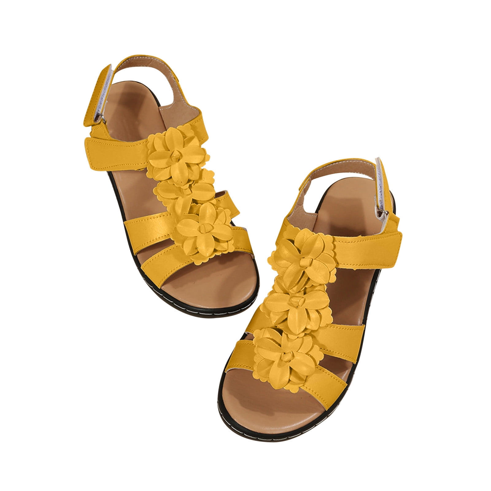 Elegant Floral Pattern Sandals for Women Comfortable Summer Casual Footwear