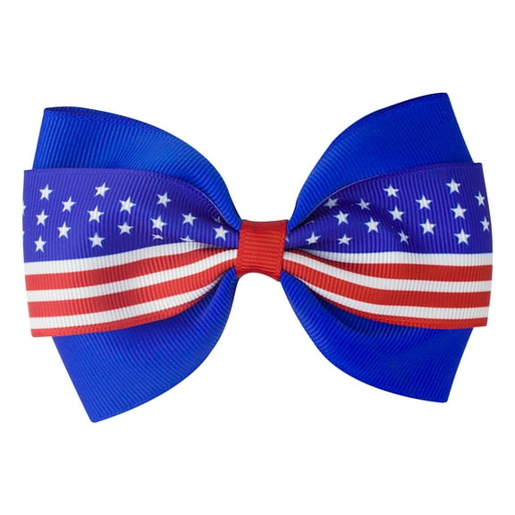 OAVQHLG3B Girl Hair Clip Hair Bows Boutique Hairpins Hair Accessories for 4th of July