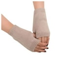 thumbnail image 1 of OAVQHLG3B Gloves Women Girl Knitted Arm Fingerless Keep Warm Winter Gloves Soft Warm Mitten, 1 of 4