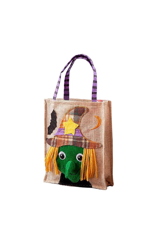 Halloween Candy Totes Bags Halloween Decorations Cute Ghost Handbag Basket Buckets Trick or Treat Bags for Halloween Home Party Favor Bags Decor