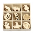 thumbnail image 1 of OAVQHLG3B Halloween Decorations Crafts Wooden Slices Wooden Gift Tags Blank Indoor Outdoor Wood Hanging Ornaments Cutouts Crafts Home Decoration for Kids Crafts DIY, 1 of 3