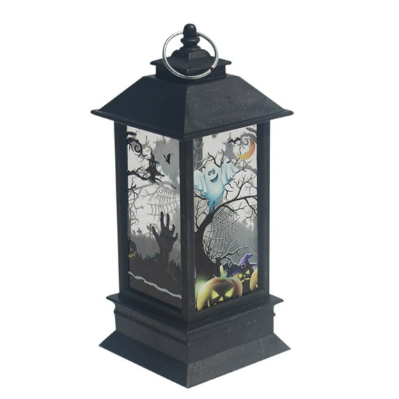 OAVQHLG3B Halloween Decorations Lantern - Halloween Candle Lantern Decoration LED Light, Portable Halloween Lantern LED Hanging Lamp