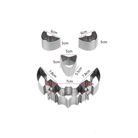 OAVQHLG3B Halloween Decorations Pumpkin Carving Set Stainless Steel Mould Baking Tool DIY Pumpkin Lamp Carving Tool