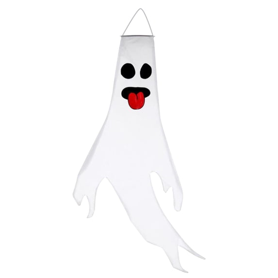 OAVQHLG3B Halloween Ghost Windsocks Hanging Decorations - Flag Wind Socks for Home Yard Outdoor Decor Party Supplies