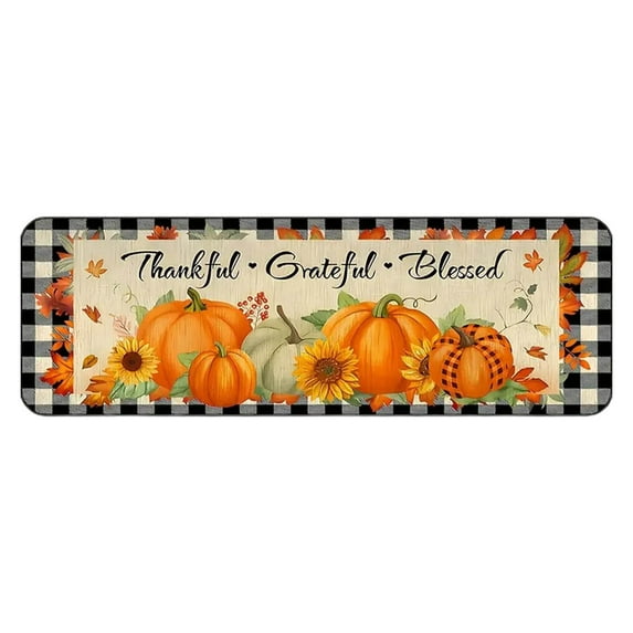 OAVQHLG3B Halloween Kitchen Decor Rugs Set,Skeleton Kitchen Rugs and Mats Non Skid Washable Absorbent Kitchen Accessories Decoration Floor Mats 47.2"x15.7"