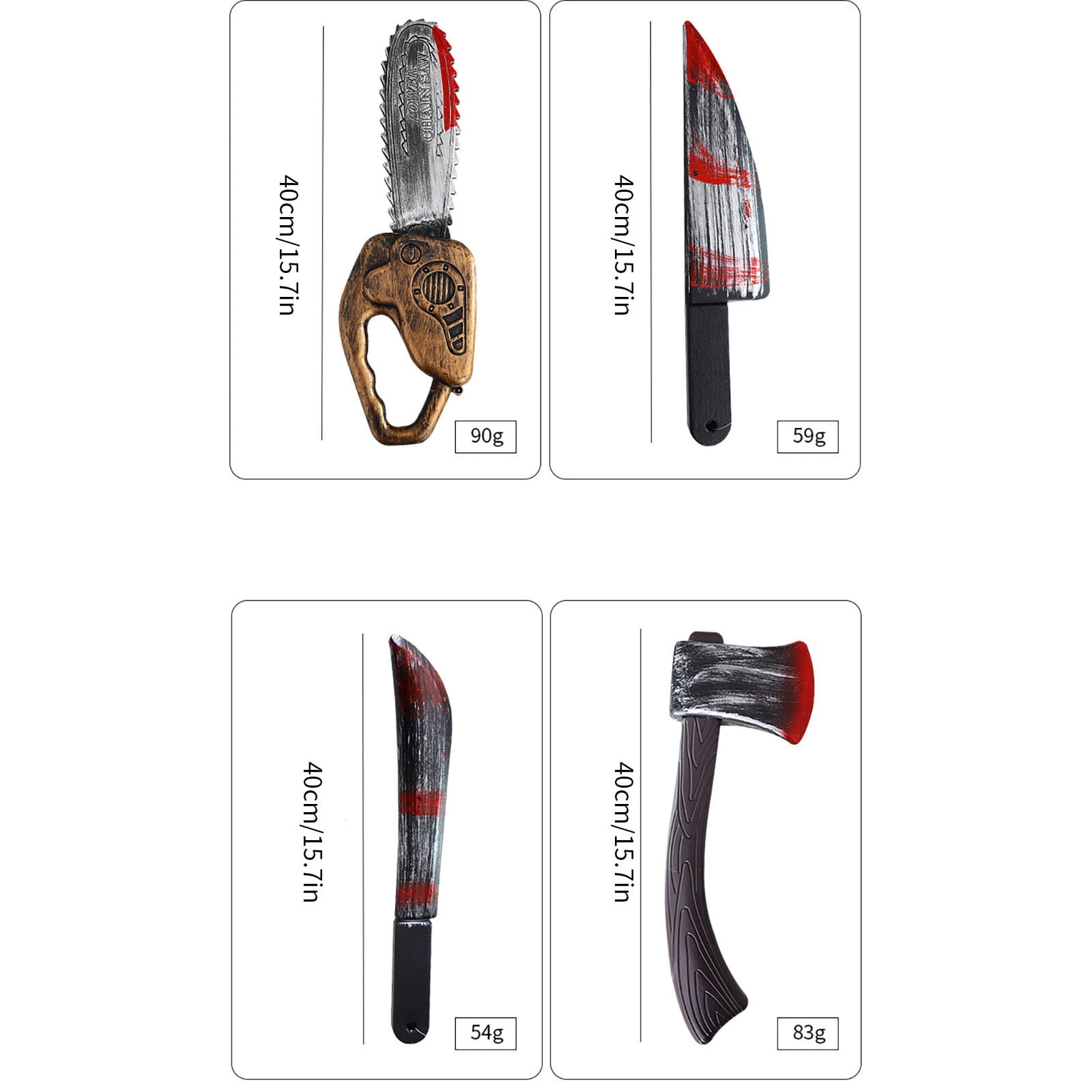 OAVQHLG3B Halloween Plastic Weapon Simulation Axe Sickle Cosplay Stage