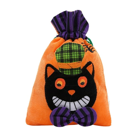 OAVQHLG3B Halloween Shining Drawstring Candy Bags, Halloween Decorations Reusable Treat Bag Goodie Bags Trick or Treat Bags Party Favor Supplies
