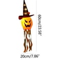 thumbnail image 1 of OAVQHLG3B Halloween Windsock Light Pumpkin Ghost Windsock Flag Ghost Windsock Halloween Hanging Decoration Holiday Windsock for Front Yard Patio Lawn Garden Party Decor, 1 of 8