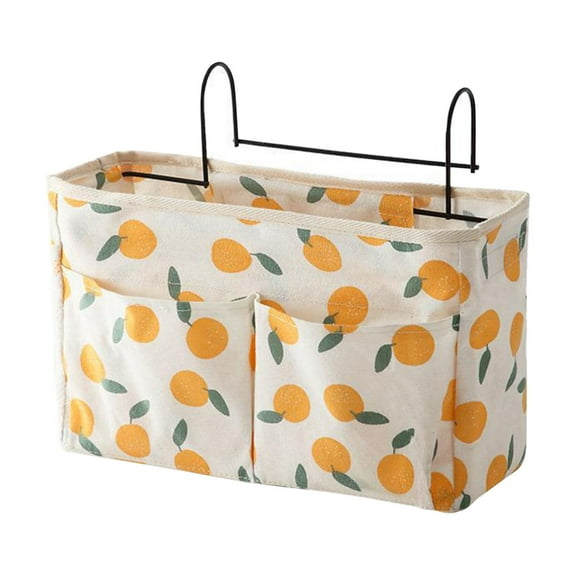 OAVQHLG3B Hanging Fabric Bedside Storage Bag Dormitory Multi-Functional Sorting Storage Bag Double Hook Multi-Pocket Storage Bag